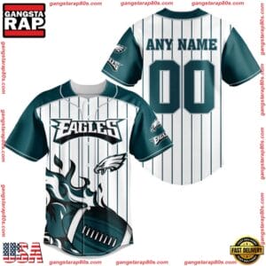 Philadelphia Eagles Personalized Baseball Jersey New Trending 2025 AMCBJS422
