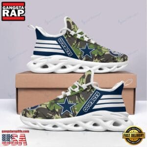 Dallas Cowboys Max Soul Sneakers Personalized Name AMCMSS0021