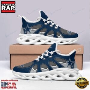 Dallas Cowboys Max Soul Sneakers Personalized Name AMCMSS0012