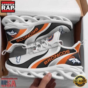Denver Broncos Max Soul Sneakers Personalized Name AMCMSS0011