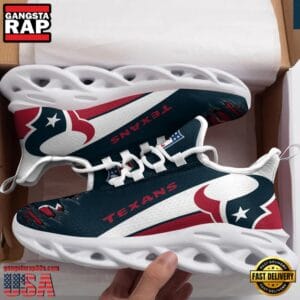 Houston Texans Max Soul Sneakers Personalized Name AMCMSS0058