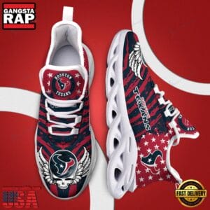 Houston Texans Max Soul Sneakers Personalized Name AMCMSS0008