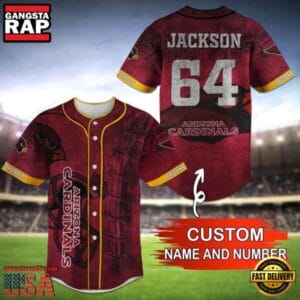 Arizona Cardinals Personalized Baseball Jersey New Trending 2025 AMCBJS419