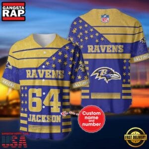 Baltimore Ravens Personalized Baseball Jersey New Trending 2025 AMCBJS502