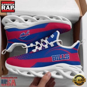 Buffalo Bills Max Soul Sneakers Personalized Name AMCMSS0050