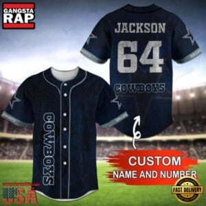 Dallas Cowboys Personalized Baseball Jersey New Trending 2025 AMCBJS414