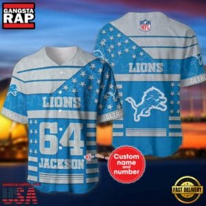 Detroit Lions Personalized Baseball Jersey New Trending 2025 AMCBJS494