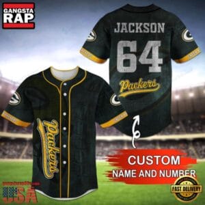 Green Bay Packers Personalized Baseball Jersey New Trending 2025 AMCBJS411