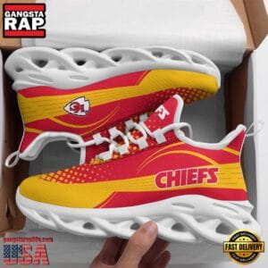 Kansas City Chiefs Max Soul Sneakers Personalized Name AMCMSS0043