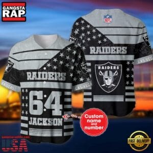 Las Vegas Raiders Personalized Baseball Jersey New Trending 2025 AMCBJS488