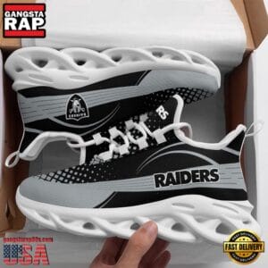 Las Vegas Raiders Max Soul Sneakers Personalized Name AMCMSS0042