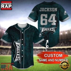 Philadelphia Eagles Personalized Baseball Jersey New Trending 2025 AMCBJS453