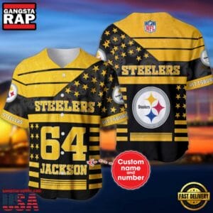 Pittsburgh Steelers Personalized Baseball Jersey New Trending 2025 AMCBJS478