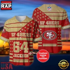 San Francisco 49ers Personalized Baseball Jersey New Trending 2025 AMCBJS477