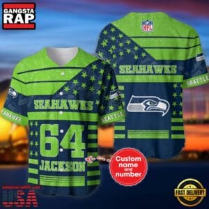 Seattle Seahawks Personalized Baseball Jersey New Trending 2025 AMCBJS476