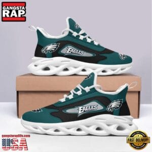 Philadelphia Eagles Max Soul Sneakers Personalized Name AMCMSS0053