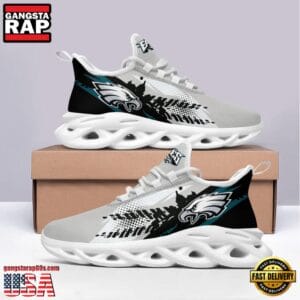 Philadelphia Eagles Max Soul Sneakers Personalized Name AMCMSS0035