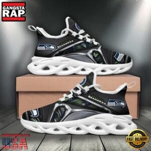 Seattle Seahawks Max Soul Sneakers Personalized Name AMCMSS0034