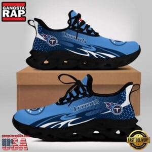 Tennessee Titans Max Soul Sneakers Personalized Name AMCMSS0031