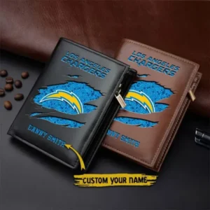 Los Angeles Chargers Men Slim Vertical Wallets New 2025