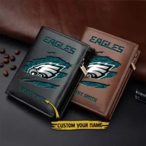 Philadelphia Eagles Men Slim Vertical Wallets New 2025