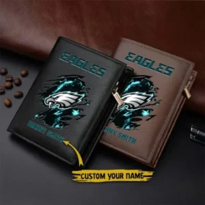 Philadelphia Eagles Men Slim Vertical Wallets New 2025