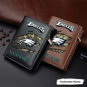 Philadelphia Eagles Men Slim Vertical Wallets New 2025