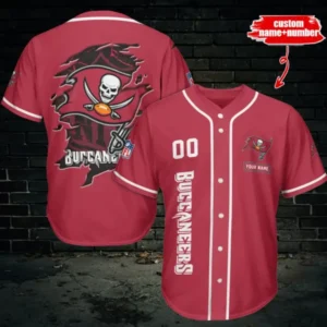 Tampa Bay Buccaneers Personalized Baseball Jersey AMCBJS530