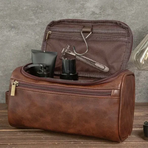 Seattle Seahawks Walsh Travel Leather Toiletry Bag AMCTLB057 - Image 2