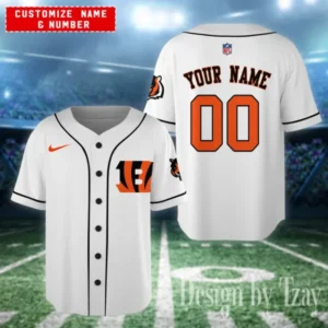 Cincinnati Bengals Personalized Baseball Jersey AMCBJS597