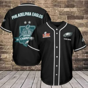 Philadelphia Eagles Personalized Baseball Jersey AMCBJS624
