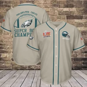 Philadelphia Eagles Personalized Baseball Jersey AMCBJS626