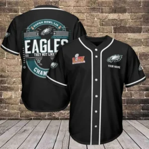 Philadelphia Eagles Personalized Baseball Jersey AMCBJS628