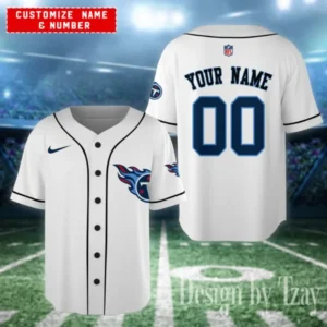 Tennessee Titans Personalized Baseball Jersey AMCBJS621