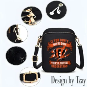 Cincinnati Bengals Women’s Small Handbags Trending 2025 AMCCBBNA013