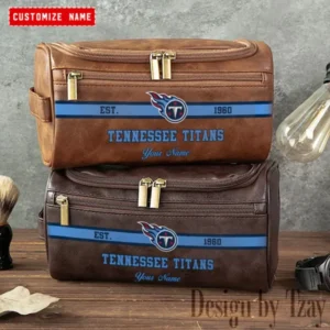 Tennessee Titans Walsh Travel Leather Toiletry Bag AMCTLB031