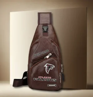Atlanta Falcons Personalized Leather Sling Bag