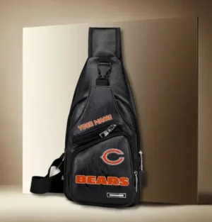Chicago Bears Personalized Leather Sling Bag