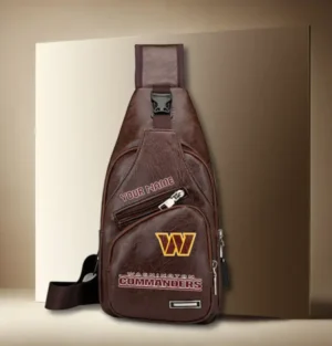 Washington Commanders Personalized Leather Sling Bag