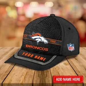 Denver Broncos Leather Baseball Cap Trending 2025