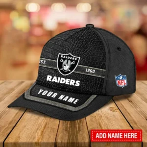 Las Vegas Raiders Leather Baseball Cap Trending 2025