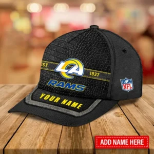 Los Angeles Rams Leather Baseball Cap Trending 2025