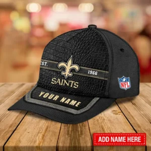New Orleans Saints Leather Baseball Cap Trending 2025
