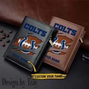 Indianapolis Colts Men Slim Vertical Wallets New 2025