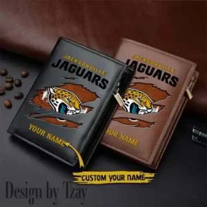 Jacksonville Jaguars Men Slim Vertical Wallets New 2025