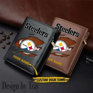 Pittsburgh Steelers Men Slim Vertical Wallets New 2025