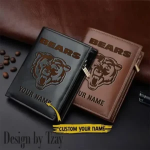 Chicago Bears Men Slim Vertical Wallets New 2025