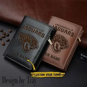 Jacksonville Jaguars Men Slim Vertical Wallets New 2025