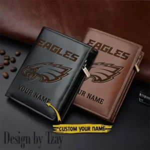 Philadelphia Eagles Men Slim Vertical Wallets New 2025