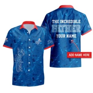 Los Angeles Dodgers Personalized Button Shirt Father's Day New AMCBTS000007
